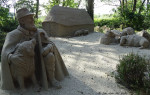 zandsculpturen in tuinen Kasteel Warmelo